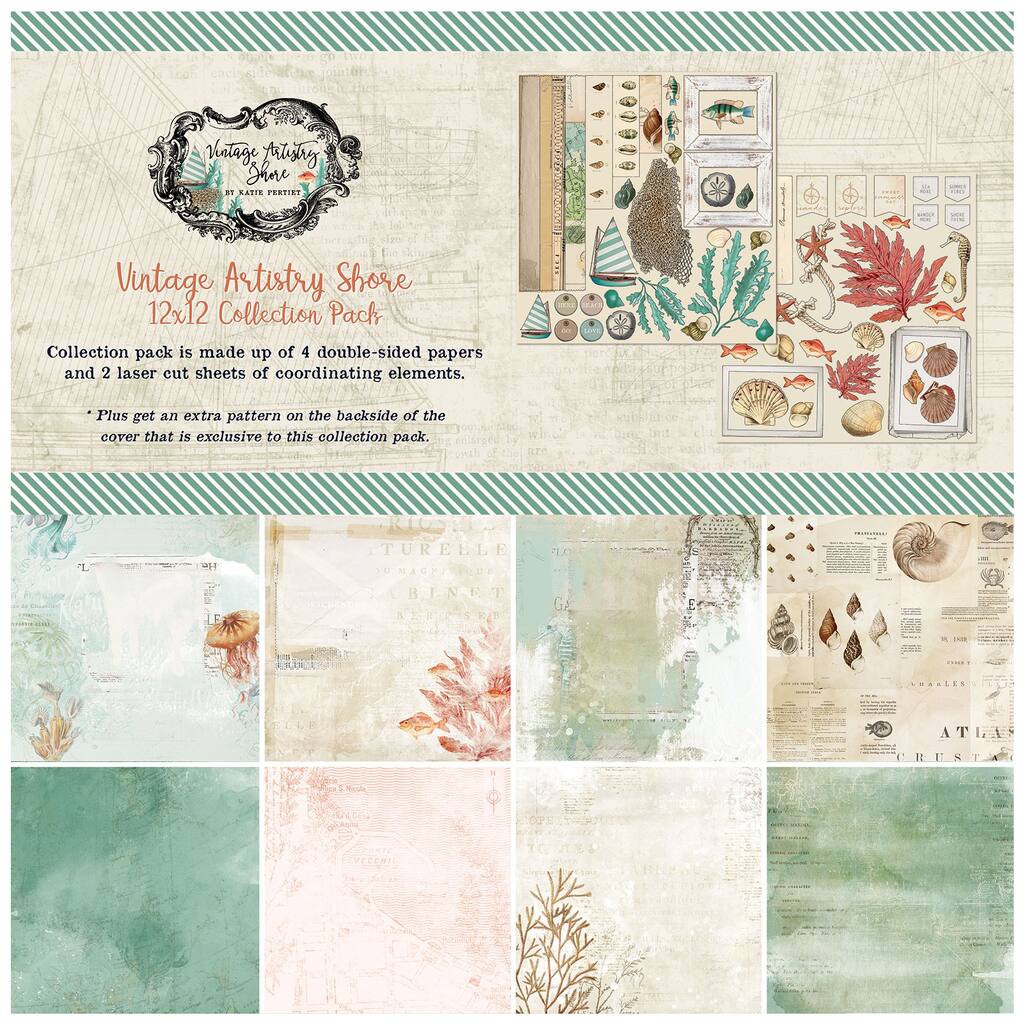49 And Market Vintage Artistry Shore Collection Pack, 12
